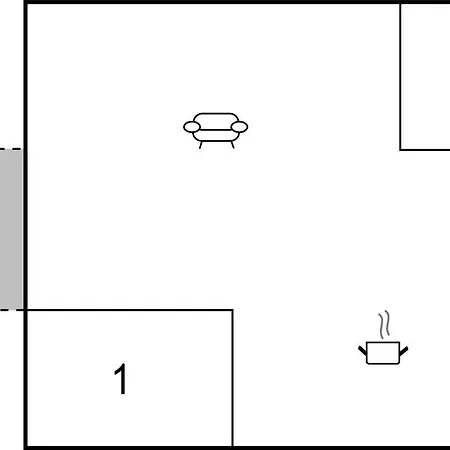 1 Bedroom Cozy In アパート マカルスカ